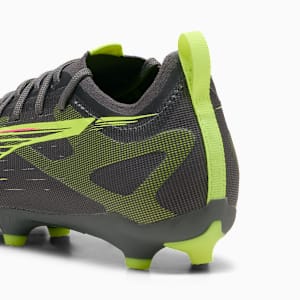 Chaussures de soccer à crampons pour terrain ferme/terrain artificiel ULTRA 5 PRO Enfant et adolescent, Matte Aged Silver-Yellow Alert-Sun Struck, extralarge